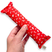 Load image into Gallery viewer, Catnip Kicker Log - Vintage Christmas Ditzy Print (Red)
