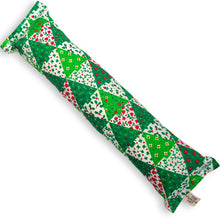 Load image into Gallery viewer, Catnip Kicker Log - Vintage Christmas Tree Patchwork
