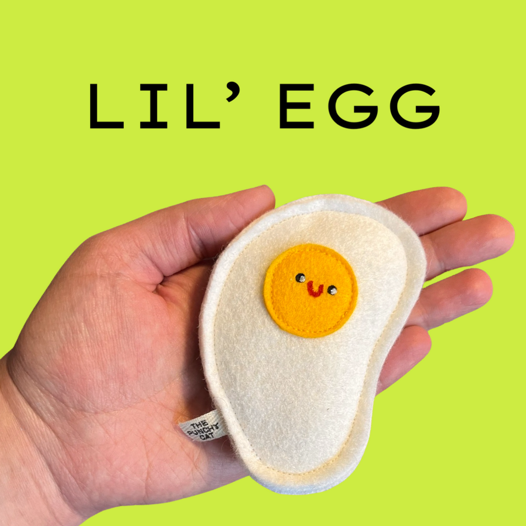 Fried Egg Catnip Toy