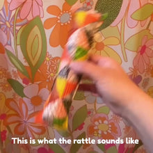 Load and play video in Gallery viewer, Rattle Catnip Kicker Toy - Vintage Strawberry Checker

