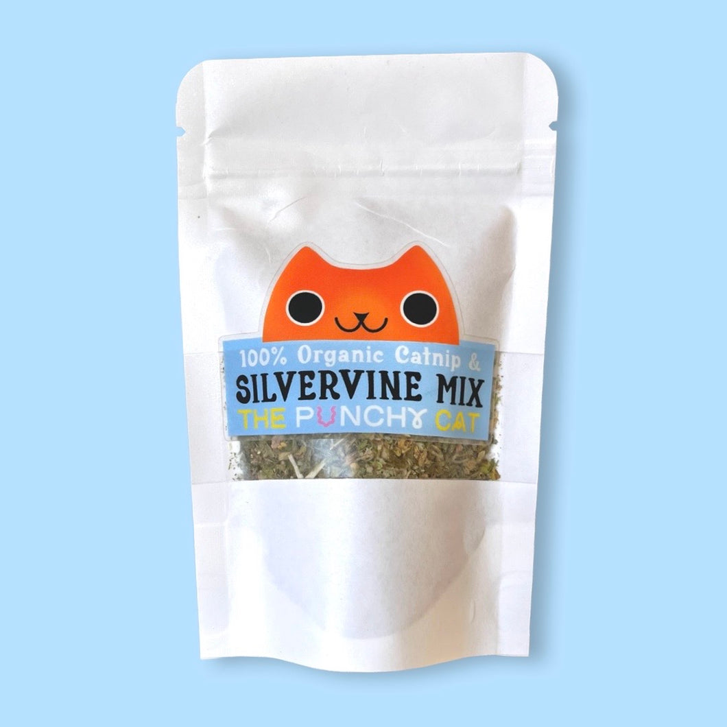 Potent Organic Catnip & Silvervine Mix - .5oz