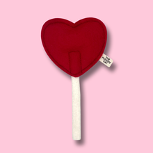 Load image into Gallery viewer, Heart Lollipop - Catnip Valentine Toy
