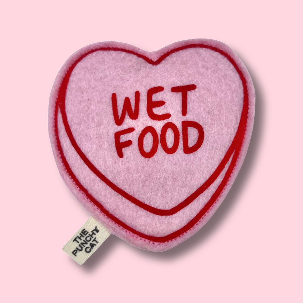 WET FOOD - Catnip Candy Heart Toy