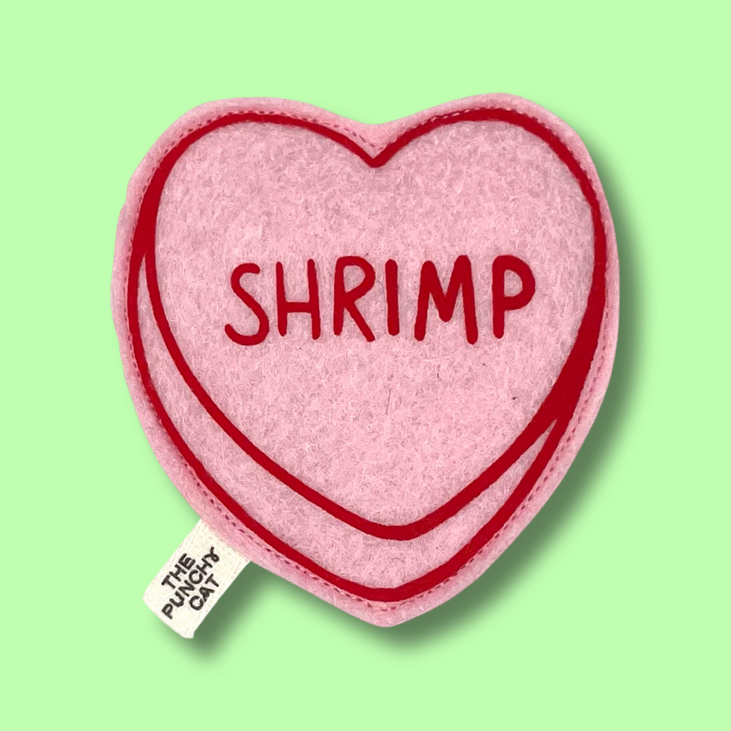 SHRIMP - Catnip Candy Heart Toy